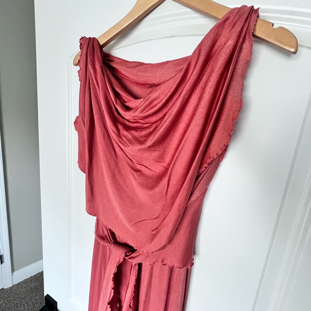 Vintage Grecian art nouveau, drape gown dress - Picture 4 of 7